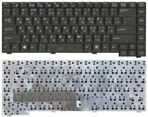 Клавиатура для ноутбука Fujitsu Amilo M1437, чёрная, RU ver.1