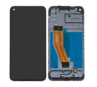 Дисплей Samsung A11 (A115F) Черный  (Оригинал) в раме