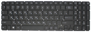 Клавиатура для ноутбука Toshiba Satellite L50-B, чёрная, с подсветкой, маленький Enter, RU