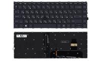 Клавиатура для ноутбука HP EliteBook 840 G8, чёрная, с подсветкой, RU (MZ)