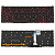 Клавиатура для ноутбука ACER Nitro 5 AN515-45 AN515-56 чёрная, с подсветкой, красные буквы, RU