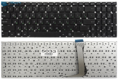 Клавиатура для ноутбука ASUS E502 R517, чёрная, RU