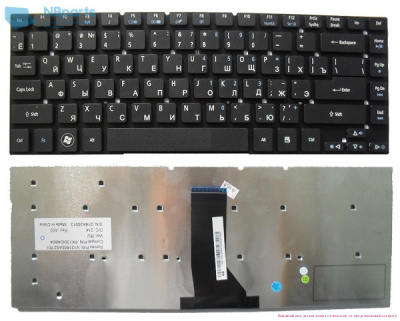 Клавиатура для ноутбука Packard Bel EasyNotel NS11, чёрная, RU