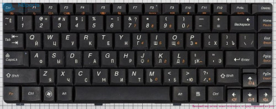Клавиатура для ноутбука Lenovo IdeaPad G460, чёрная, RU