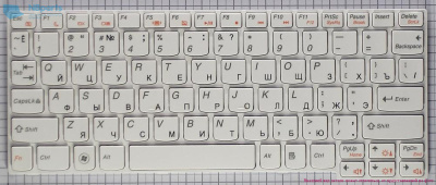 Клавиатура для ноутбука Lenovo IdeaPad S110, белая, RU