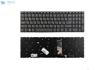 Клавиатура для ноутбука Lenovo IdeaPad 320-15, 520-15, серая, RU