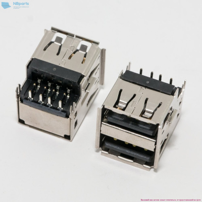 Разъем Double USB 10mm для ноутбука