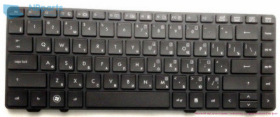 Клавиатура для ноутбука HP Probook 6360b, чёрная, с рамкой, RU