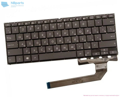 Клавиатура для ноутбука ASUS UX370 чёрная, RU