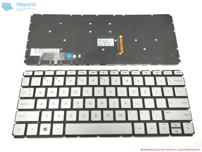 Клавиатура для ноутбука HP Envy 13-D, серебро, RU