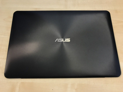 Крышка матрицы Asus X540, черная, с рамкой 