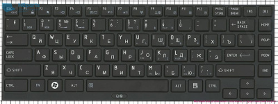Клавиатура для ноутбука Toshiba Satellite R800, чёрная, RU